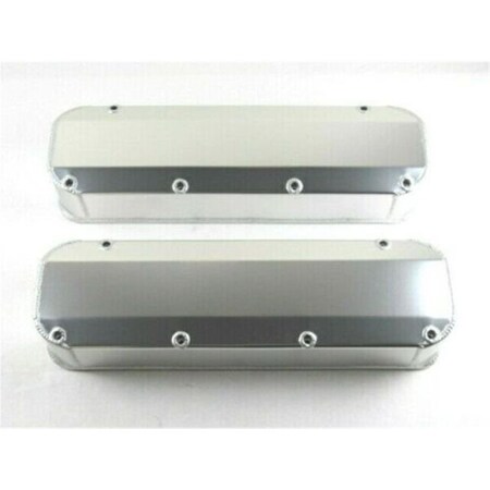 Absurdo BBF Fabricated Aluminum Valve Cover - Long Bolts without Hole, Clear Anodized AB2205870